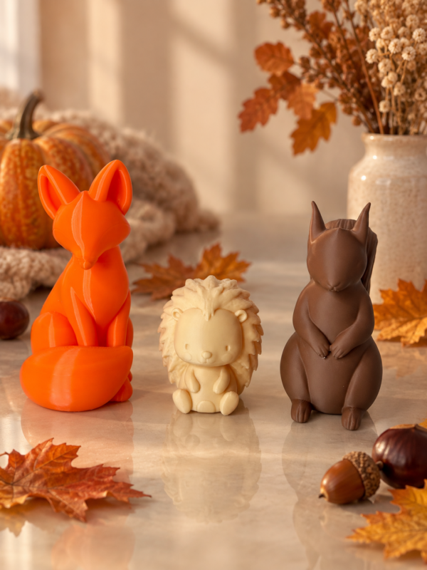 Deko-Set Fuchs, Igel & Eichhörnchen - Wald & Herbst