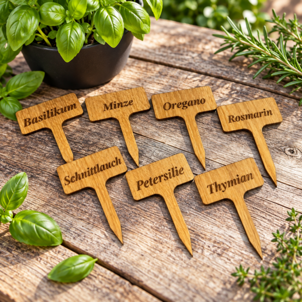 Kräuterstecker – Kräutergarten – Holz – personalisierbar