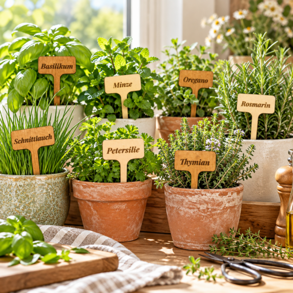 Kräuterstecker – Kräutergarten – Holz – personalisierbar